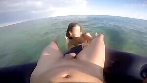 Sharing girlfriend with strangers on a raft