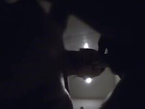 Soaking wet, choking on my dick in the shower... dildo she's bouncing on not pictured 😈