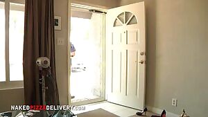 Pizza delivery titty out
