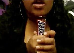 This BBW loves snickers