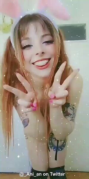 Bunny Egirl Does Ahegao