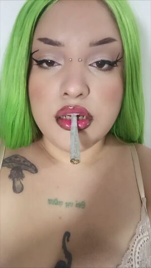 Blowing Clouds Alt Lips Lipstick Smoking