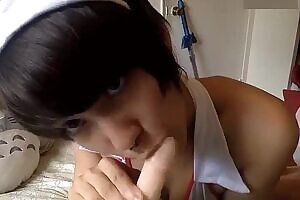 Asian Nurse POV Blowjob & Orgasm