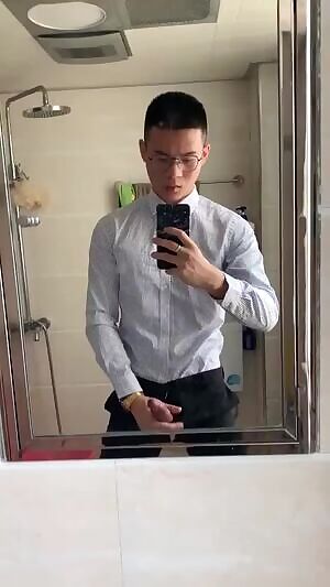 Cute Uni boy Stroking