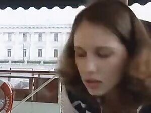 Pretty Vintage Girl Gets Her Sweet Face Cummed On