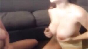 Tessa and Kelly motorboating each other