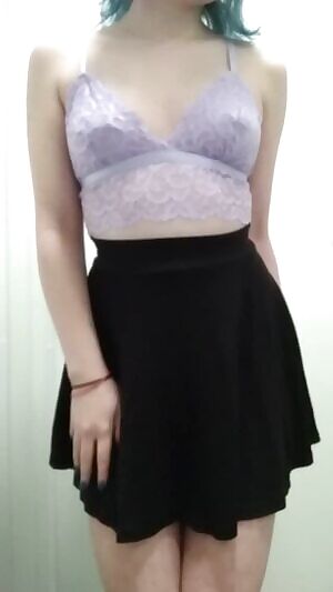 I haven't posted here in a long time but look at my new pretty bralette 💜