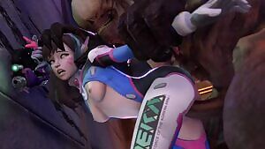 D.Va vs Hellknight part 1,