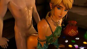 Gerudo Link making rupees the easy way