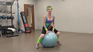 Exercise Ball Amateur Gym MILF