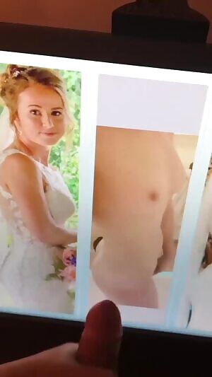 jizzing over brides big ass