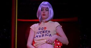 Gillian Jacobs working a stripper pole in her panties