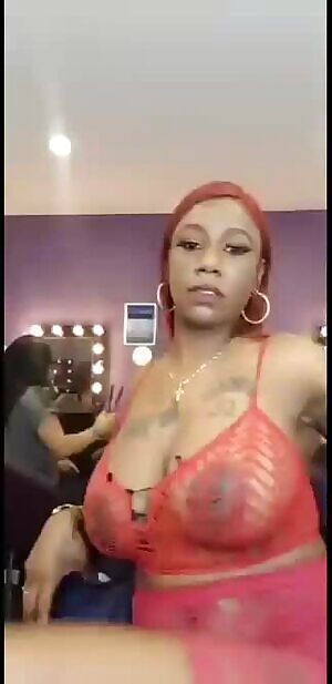 Huge and small tits in the dressing room