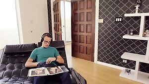 Justin came all over Lily Lane`s boobies