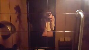 Getting off in public restroom