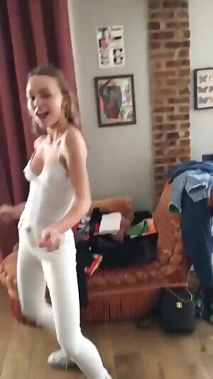 Barely legal Lily Rose Depp cockteasing