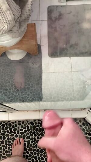 Getting messy in the shower. GIF