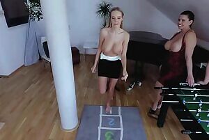 Big tits hopscotch