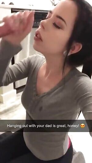 She doesn't like it when YOU cum on her face, but your dad?