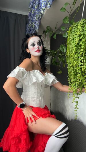Clown Porn Brunette Corset Cosplay Costume