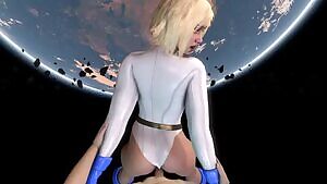 Power Girl doggy POV