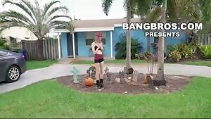 Alicia Williams - Halloween Fuck Session on The Bus