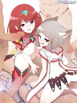 Homura and Niya's ramming session