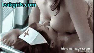 Tit sucking nurse