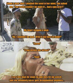 Cheating Mouth (Captions) BBC slut Caption