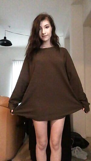 Big shirt, little body 💕😏