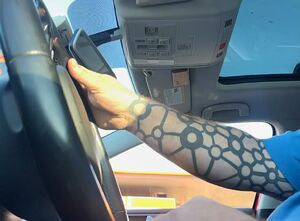In The Car Caught Exhibitionist Flashing