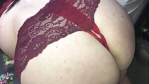 Daddy spanking me with a leather glove