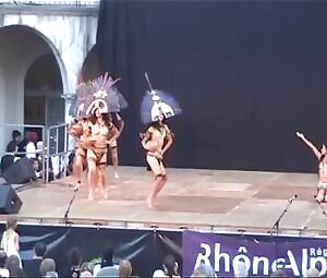 Incan folk dancing