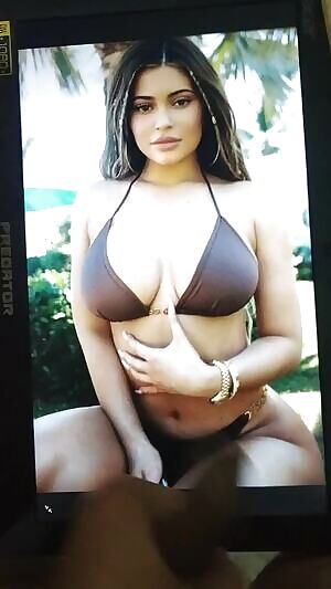 Kylie Jenner covered in thick cum