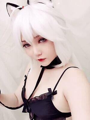 White hair neko :3