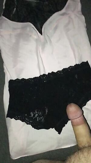 cum in wife's panties and onto her nighty