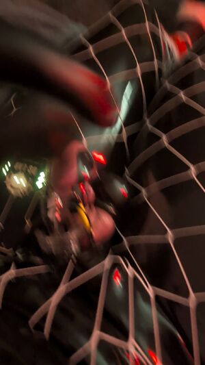 Shiny Butt Plug Caged Chastity Fishnet