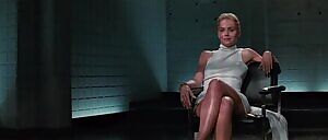 Sharon Stone's famous leg opening scene in Basic Instinct - More in comments