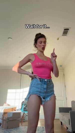 Braless Babe Brunette Celebrity Legs