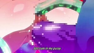 getting creampied by a monster making her belly expand