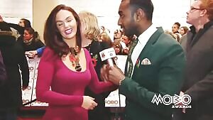 Jennifer Metcalfe's plump booty in a tight dress...