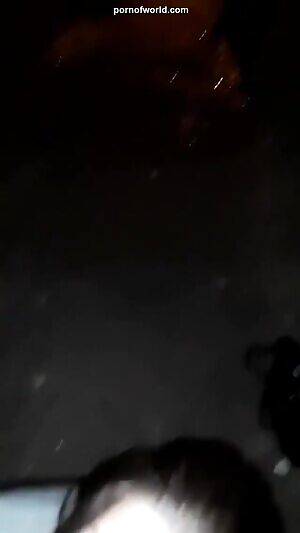 Blowjob on the street & blowing cum bubbles