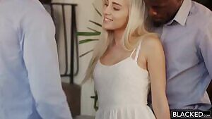 Shy Blonde Teen Threesome