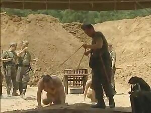 Unlucky prisoner gets punished by sergeant