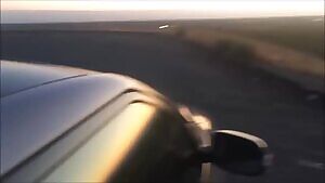 Sunset Blowjob Next To A Car