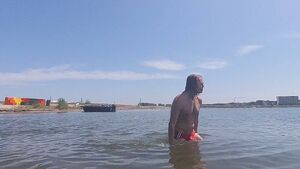 Amateur BWC Beach Big Dick Bulge