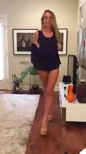 Hot blonde tight tiny ass