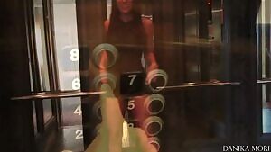When you make me excite my pussy in the elevator