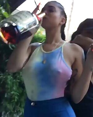 Getting her tits felt up by a friend at a party