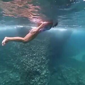 Freediving in Hawaii.